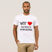 Mijn hart behoort tot WORCESTER T-shirt (Voorkant volledig)