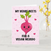 Mijn Hart Biet voor een Veganistische Rare Snaar, Kaart (Gele Bloem)