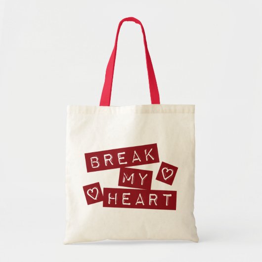 Mijn hart breken tote bag (Voorkant)