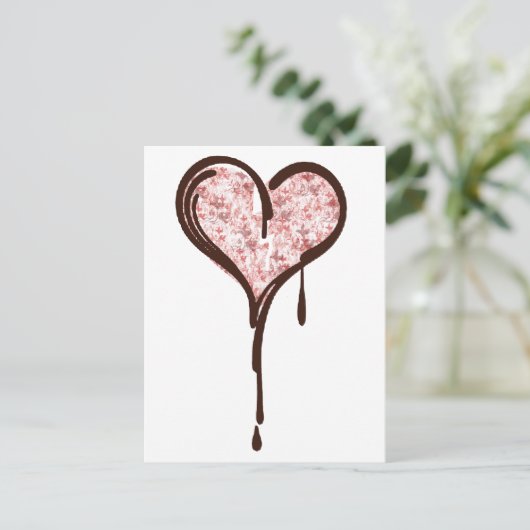 mijn hart briefkaart (Staand voorkant)