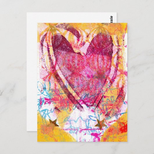 Mijn hart briefkaart (Voorkant / Achterkant)