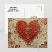 Mijn hart briefkaart (Voorkant / Achterkant)