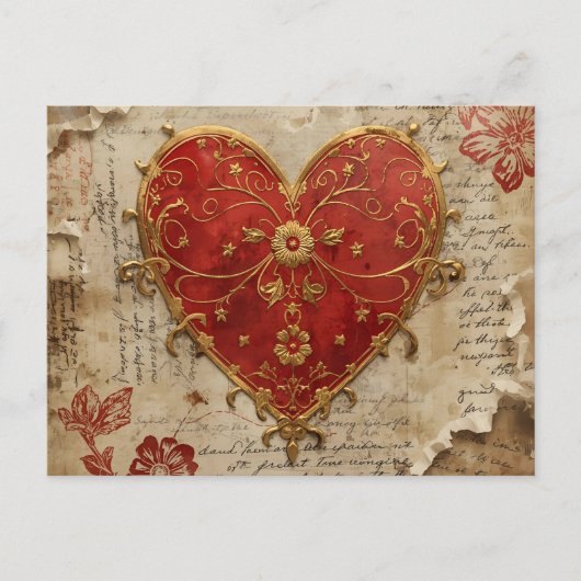 Mijn hart briefkaart (Voorkant)