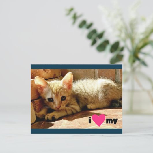 Mijn hart briefkaart (Staand voorkant)