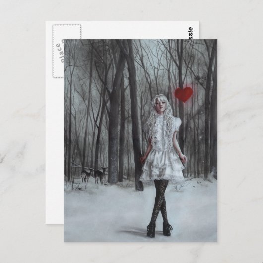 Mijn hart Briefkaart bewarm (Voorkant / Achterkant)