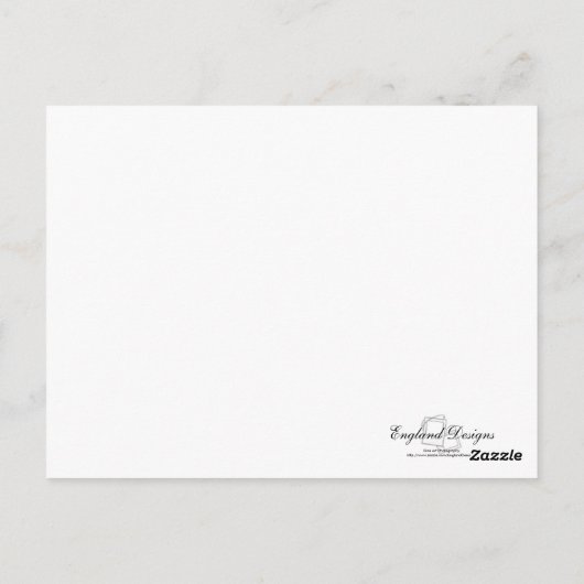 Mijn hart Briefkaart kruisen (Achterkant)