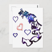 Mijn hart Briefkaart loskoppelen (Voorkant / Achterkant)