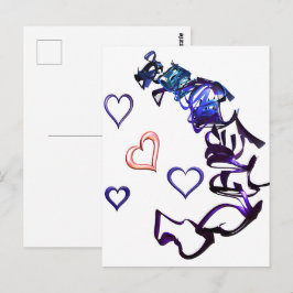 Mijn hart Briefkaart loskoppelen