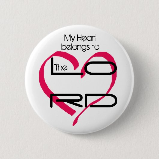 Mijn hart Button (Voorkant)