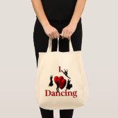 Mijn hart danst aan beide kanten tote bag (Voorkant (product))