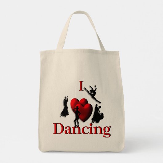 Mijn hart danst aan beide kanten tote bag (Achterkant)