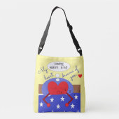 Mijn hart droomt van jou: crossbody tas (Achterkant)