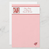 Mijn hart-en-pokerij briefpapier (Voorkant / Achterkant)