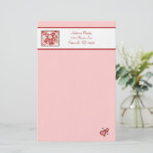 Mijn hart-en-pokerij briefpapier (Staand voorkant)