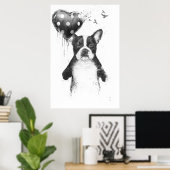 Mijn hart gaat blozen poster (Thuiskantoor)