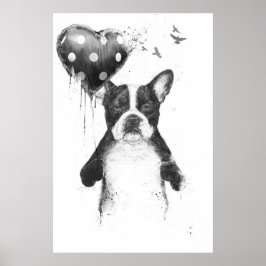 Mijn hart gaat blozen poster