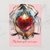 Mijn hart gaat... briefkaart (Voorkant)