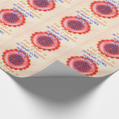 "Mijn hart gaat naar huis voor vrede" Art Print Cadeaupapier (Hoek)