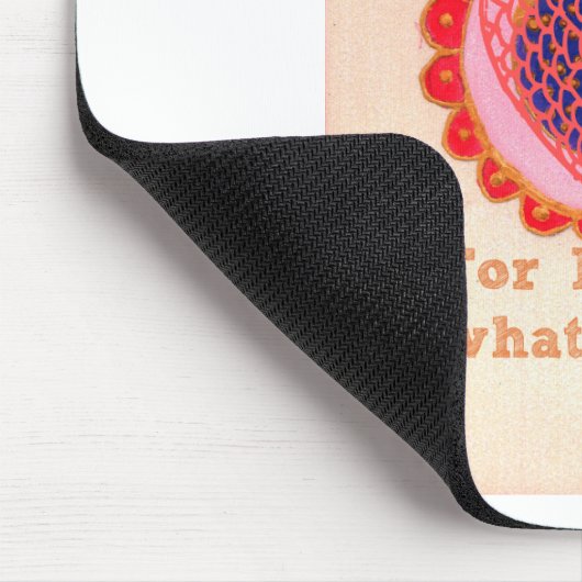 "Mijn hart gaat naar huis voor vrede" Art Print Muismat (Hoek)