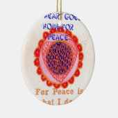 Mijn hart gaat naar huis voor vrede.png keramisch ornament (Rechts)