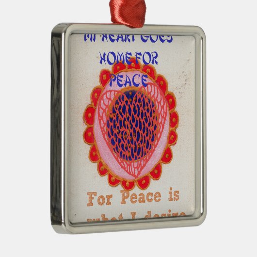 Mijn hart gaat naar huis voor vrede.png metalen ornament (Rechts)