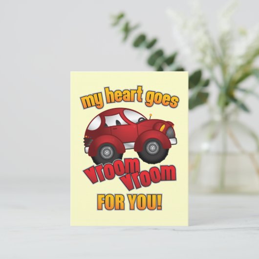 Mijn hart gaat uit de ruimte voor jou. briefkaart (Staand voorkant)