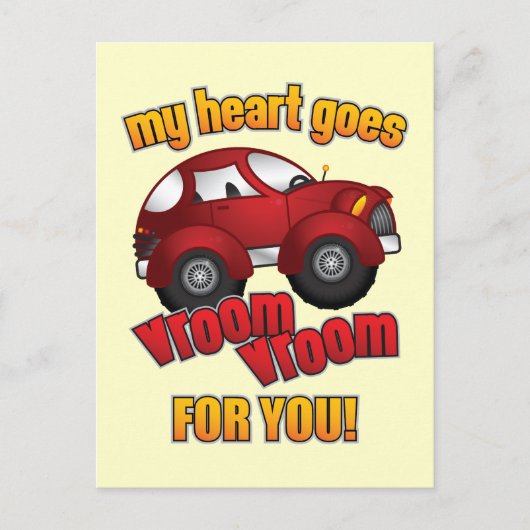 Mijn hart gaat uit de ruimte voor jou. briefkaart (Voorkant)