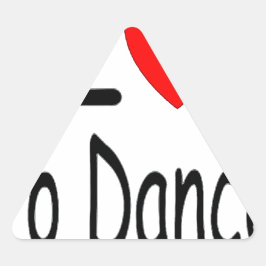 Mijn hart gaat uit naar Dance B Sticker (Voorkant)