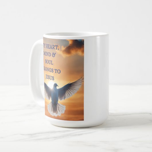 Mijn hart, geest en ziel zijn van Jezus Koffiemok (Voorkant links)