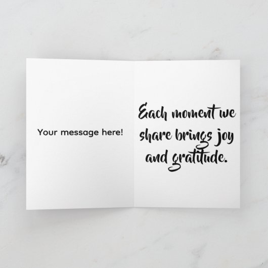 Mijn hart groeit Fonder Valentijnsdag Kaart (Binnen)