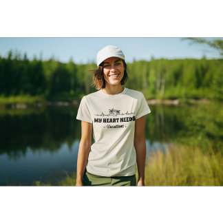 Mijn hart heeft een vakantie Wanderlust nodig T-shirt