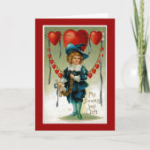 Mijn hart heeft het beste cadeau feestdagen kaart (Voorkant)