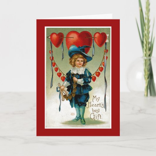 Mijn hart heeft het beste cadeau feestdagen kaart (Voorkant)