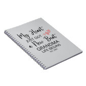 Mijn hart heeft net een nieuwe beat gekregen - een notitieboek (Rechterzijde)