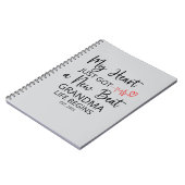 Mijn hart heeft net een nieuwe beat gekregen - een notitieboek (Linkerzijde)