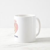 Mijn hart heeft poten Frans Bulldog Snurk Design Koffiemok (Voorkant rechts)