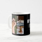 Mijn Hart Heeft Vier Benen Hond Lieft Design Koffiemok (Voorkant links)
