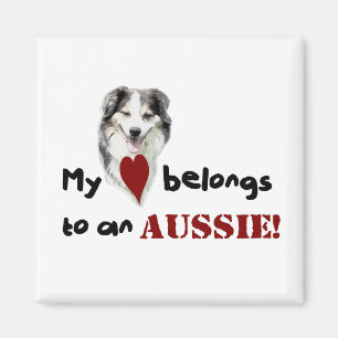 Mijn hart hoort bij een Aussie! Magneet