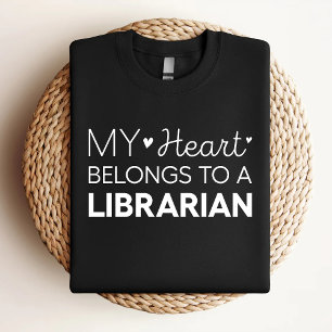 Mijn Hart Hoort Bij Een Bibliothecaris Schattige B T-shirt