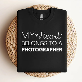 Mijn Hart Hoort Bij Een Fotograaf Schattige Foto T-shirt