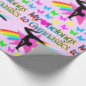 MIJN HART HOORT BIJ GYMNASTIEK  DESIGN CADEAUPAPIER (Hoek)