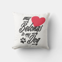 Mijn hart hoort bij mijn Valentijn Sierkussen