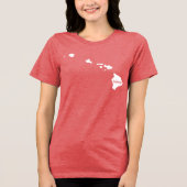 Mijn hart hoort thuis in Hawaii, State Pride Tri-Blend Shirt (Voorkant)