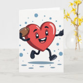 Mijn Hart Houdt van Voetbal Kaart (Gele Bloem)