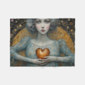 Mijn hart in mijn handen houden fleece deken (Voorkant (Horizontaal))