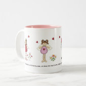 Mijn hart is altijd bij de Angels Mok (Voorkant links)