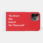 Mijn hart is bij de duizend Case-Mate iPhone case (Achterkant (horizontaal))