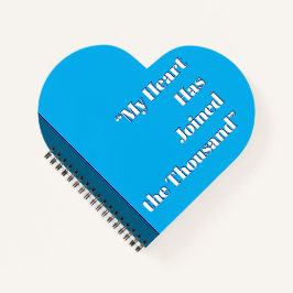 Mijn hart is bij de duizend notitieboek