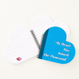Mijn hart is bij de duizend notitieboek