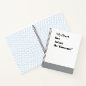 Mijn hart is bij de duizend notitieboek (Binnen)